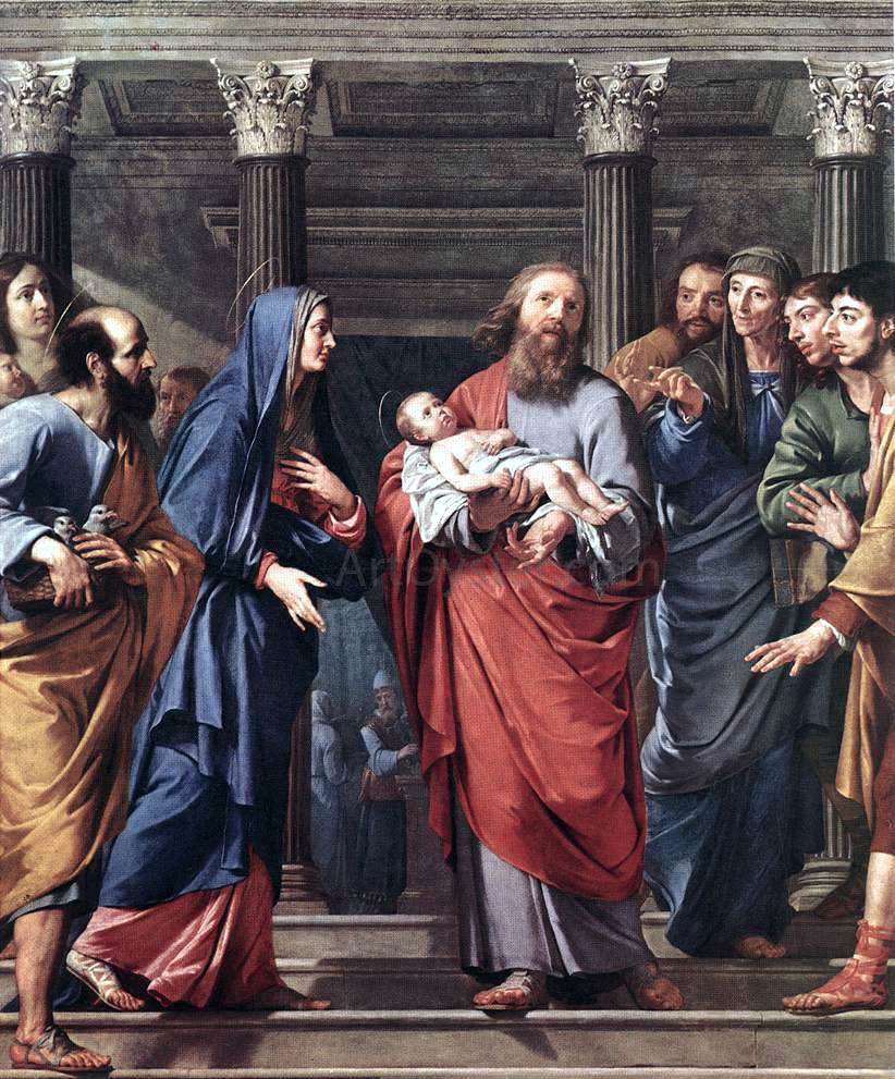 Philippe De Champaigne The Presentation of the Temple - Hand Painted Oil Painting