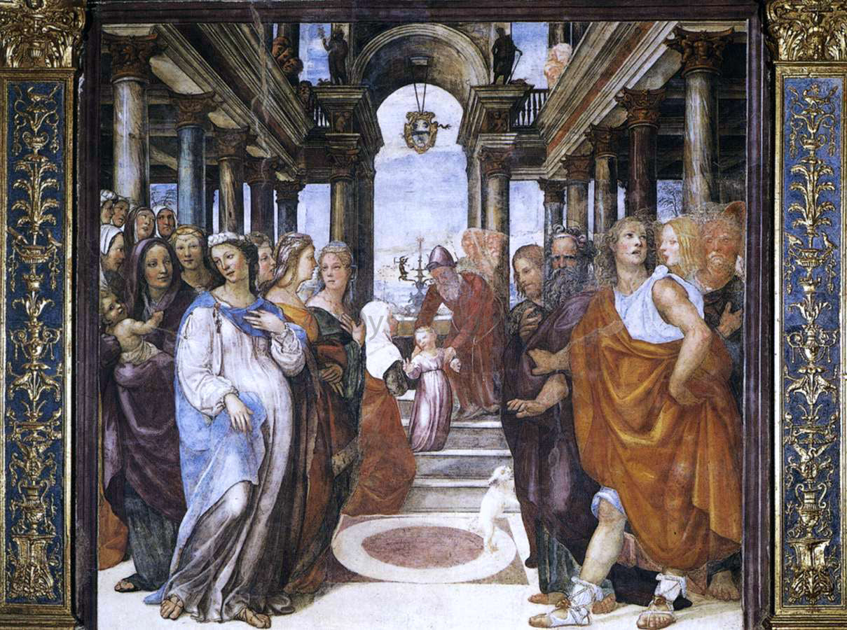 Il Sodoma The Presentation of the Virgin in the Temple - Hand Painted Oil Painting