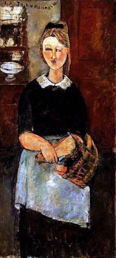 Amedeo Modigliani The Pretty Housewife - Hand Painted Oil Painting