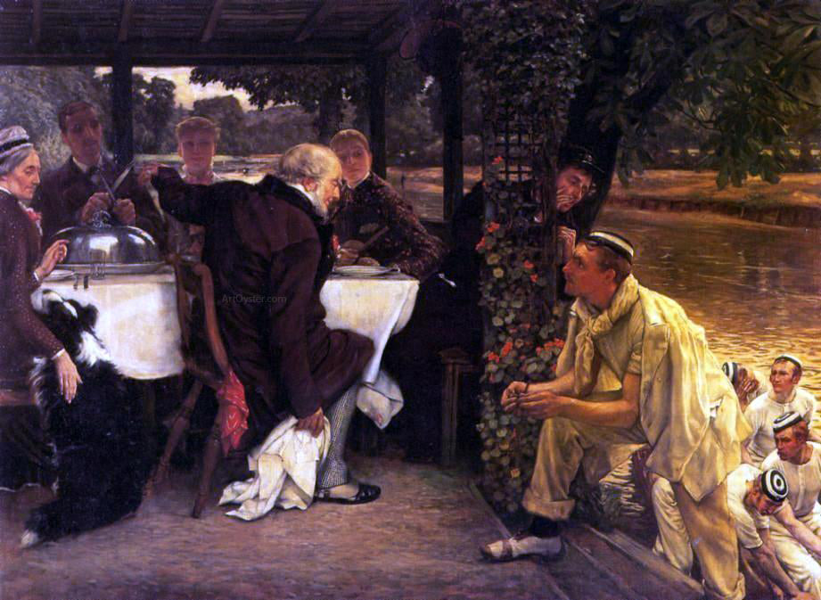 James Tissot The Prodigal Son in Modern Life: the Fatted Calf - Hand Painted Oil Painting