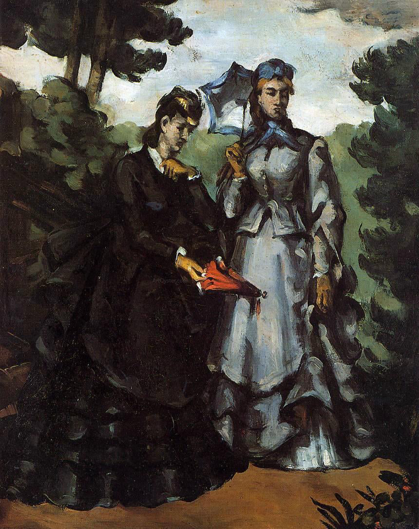 Paul Cezanne The Promenade - Hand Painted Oil Painting