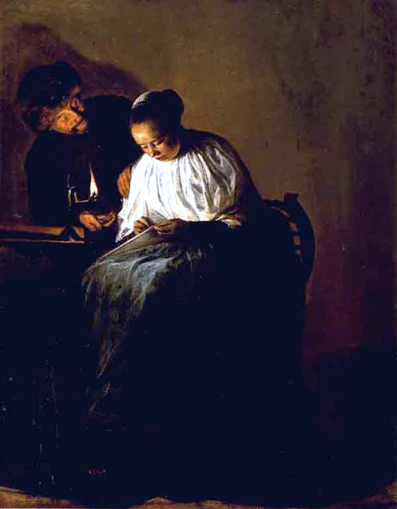  Judith Leyster The Proposition - Hand Painted Oil Painting