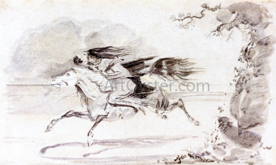 Alfred Jacob Miller The Pursuit - Hand Painted Oil Painting