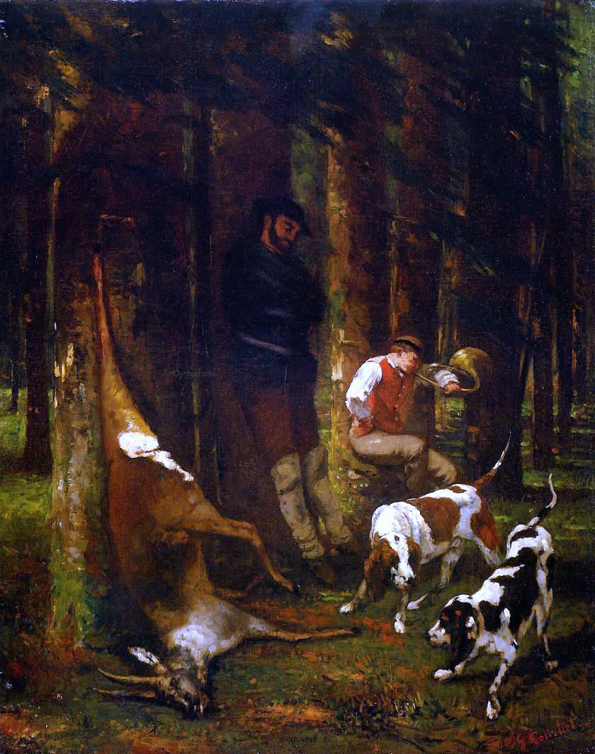 Gustave Courbet The Quarry - Hand Painted Oil Painting