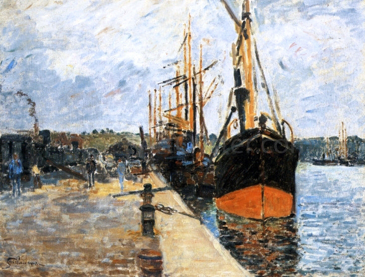 Armand Guillaumin The Quay at Rouen - Hand Painted Oil Painting