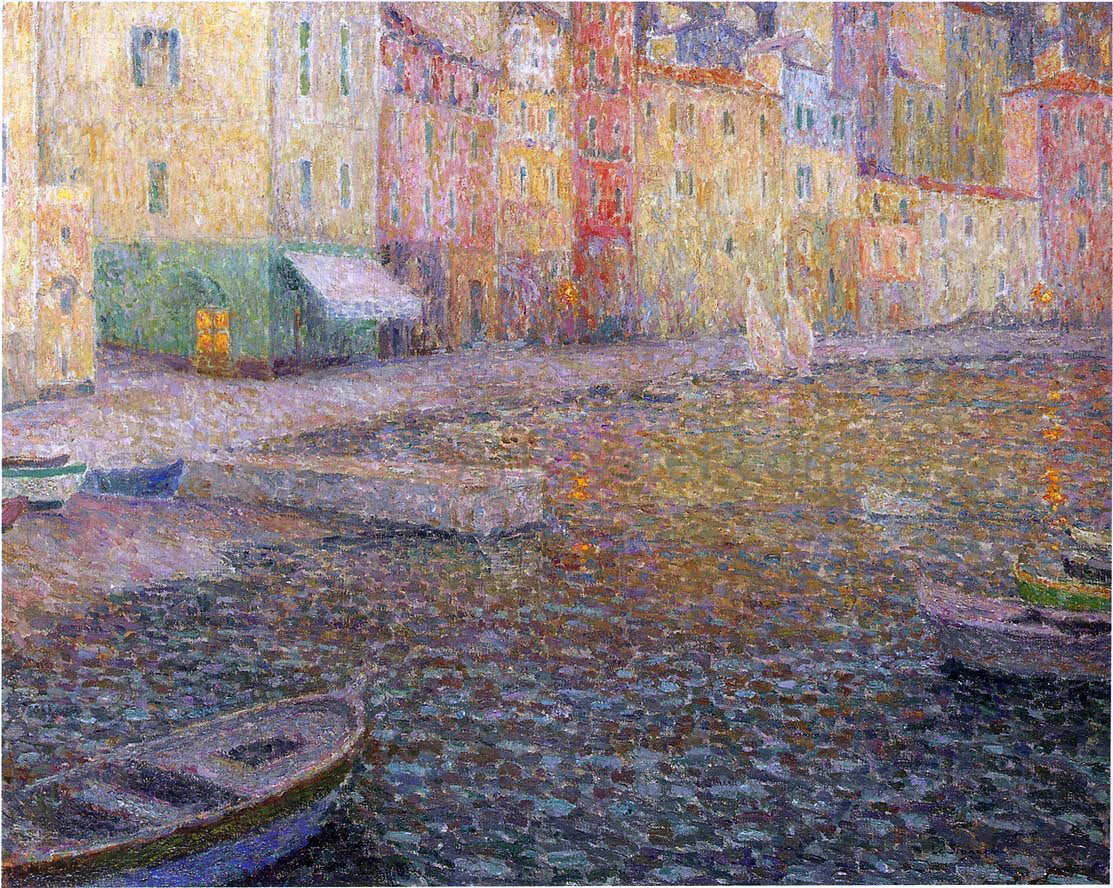 Henri Le Sidaner A Quay in Twilight - Hand Painted Oil Painting