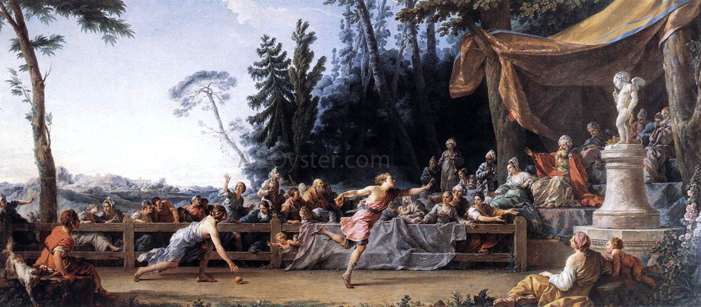 Noel Halle The Race Between Hippomenes and Atalanta - Hand Painted Oil Painting