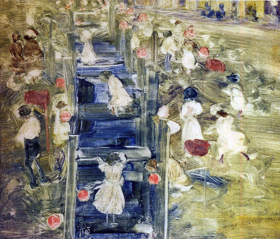Maurice Prendergast The Race - Hand Painted Oil Painting