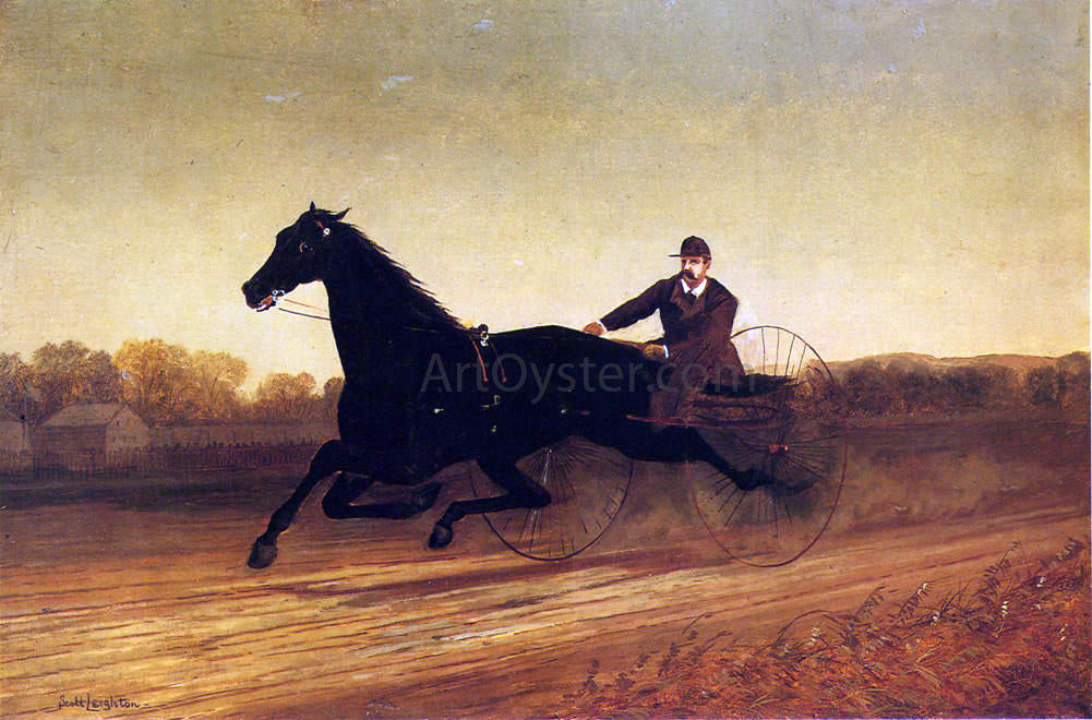 Nicholas Scott Leighton The Racing Sulky - Hand Painted Oil Painting