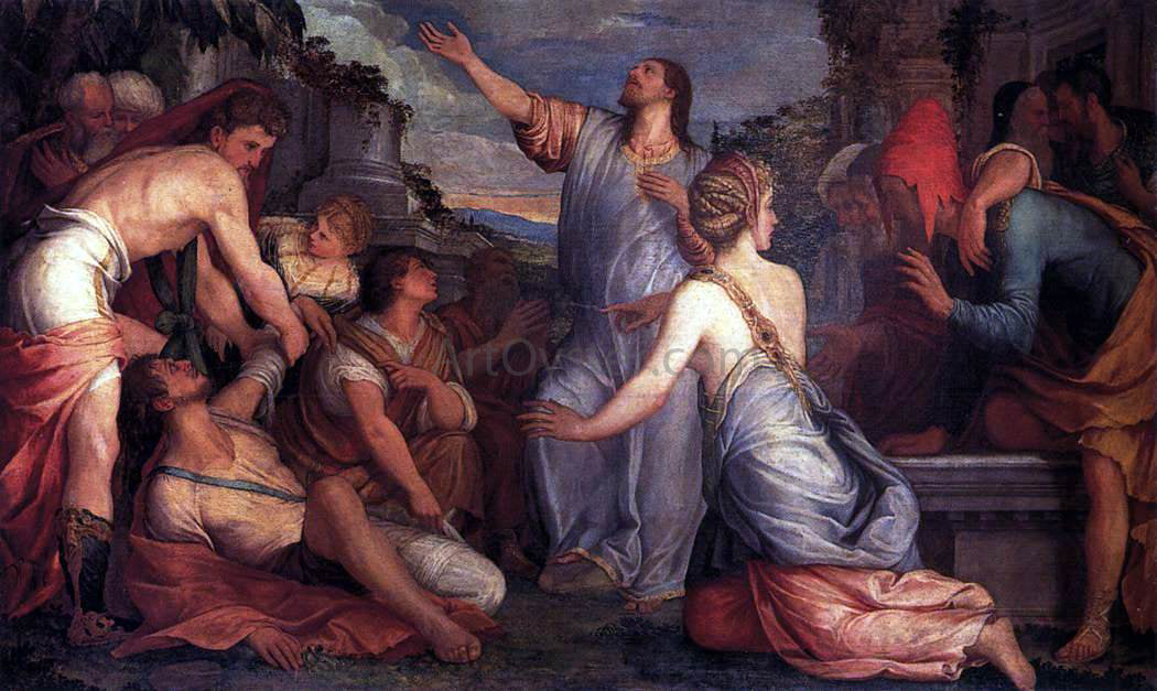 Giuseppe Salviati The Raising of Lazarus - Hand Painted Oil Painting