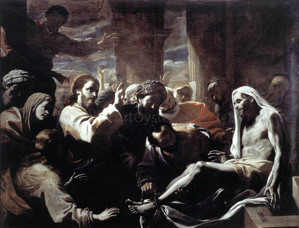 Mattia Preti The Raising of Lazarus - Hand Painted Oil Painting