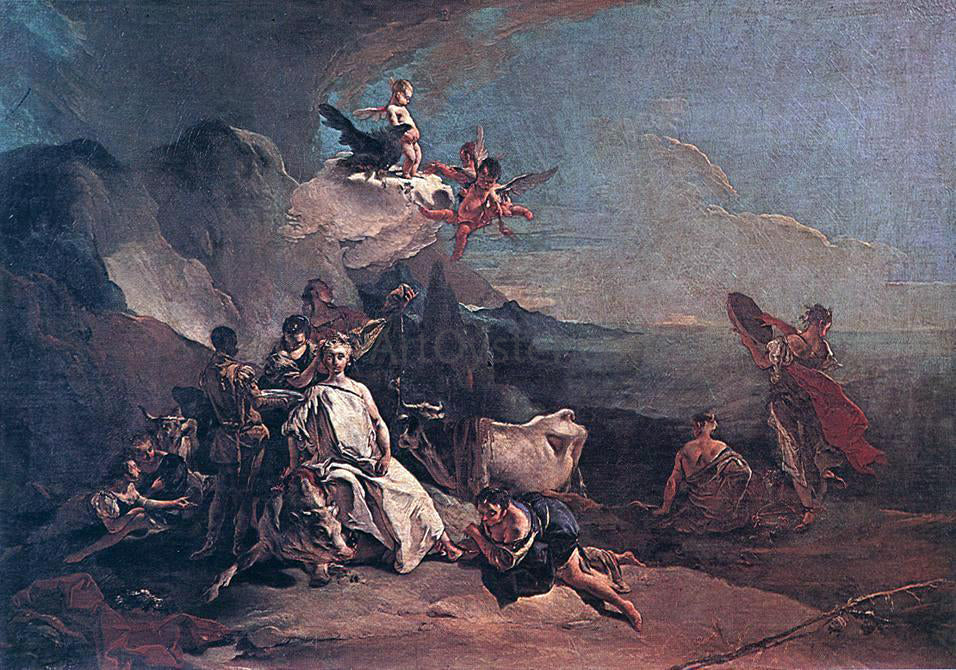 Giovanni Battista Tiepolo The Rape of Europa - Hand Painted Oil Painting