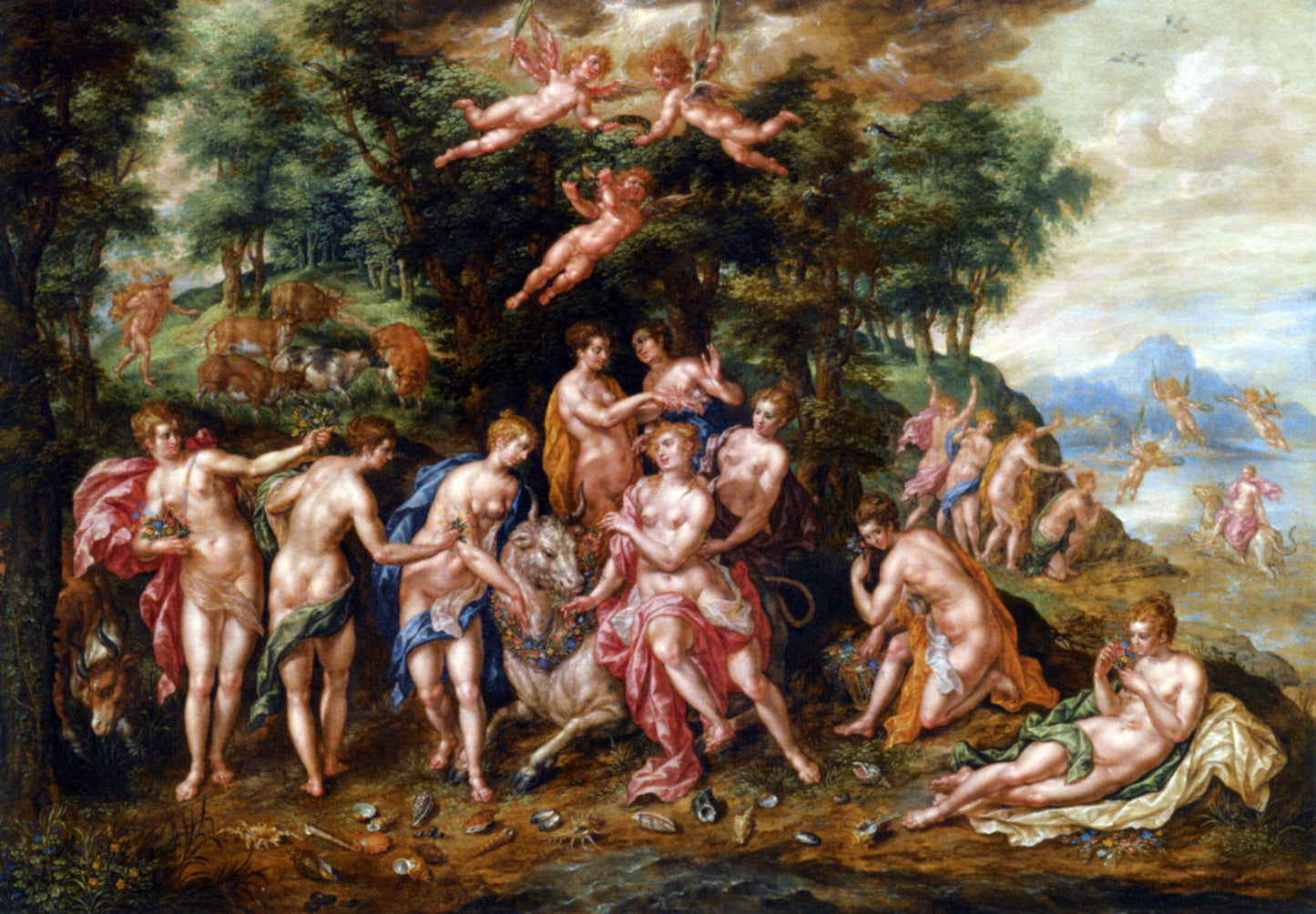 Hendrick De Clerck The Rape of Europa - Hand Painted Oil Painting