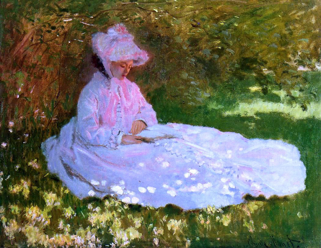 Claude Oscar Monet The Reader - Hand Painted Oil Painting