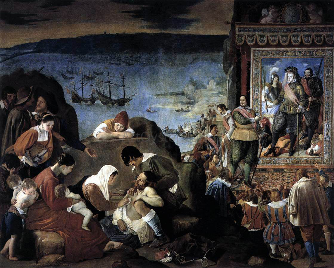 Fray Bautista Maino The Recapture of Bahia in 1625 - Hand Painted Oil Painting