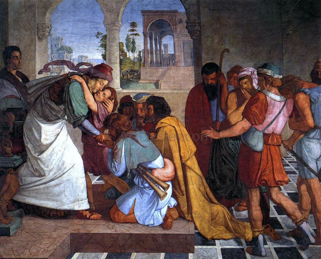 Peter Cornelius The Recognition of Joseph by his Brothers - Hand Painted Oil Painting