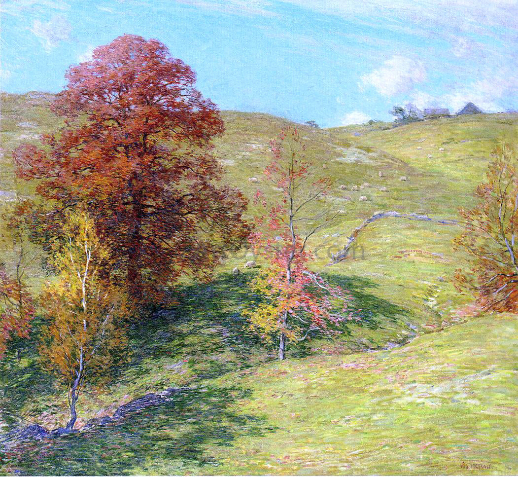  Willard Leroy Metcalf The Red Oak (no.2) - Hand Painted Oil Painting