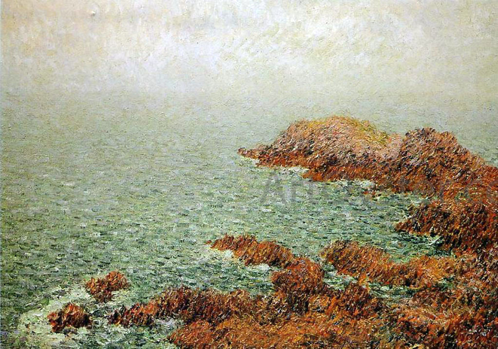 Gustave Loiseau The Red Rocks - Hand Painted Oil Painting