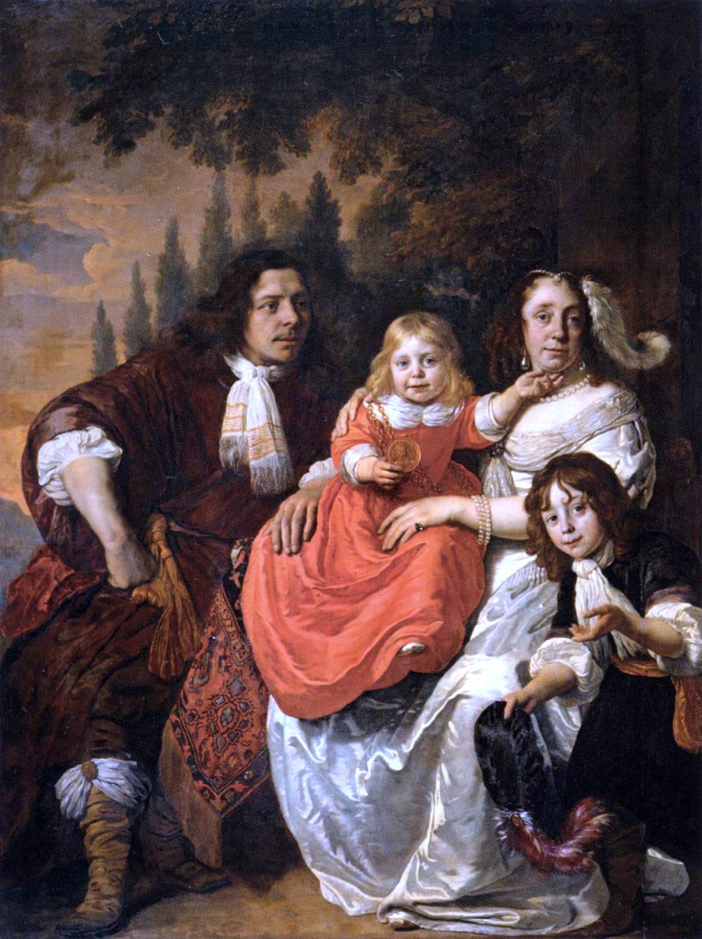Bartholomeus Van der Helst The Reepmaker Family of Amsterdam - Hand Painted Oil Painting