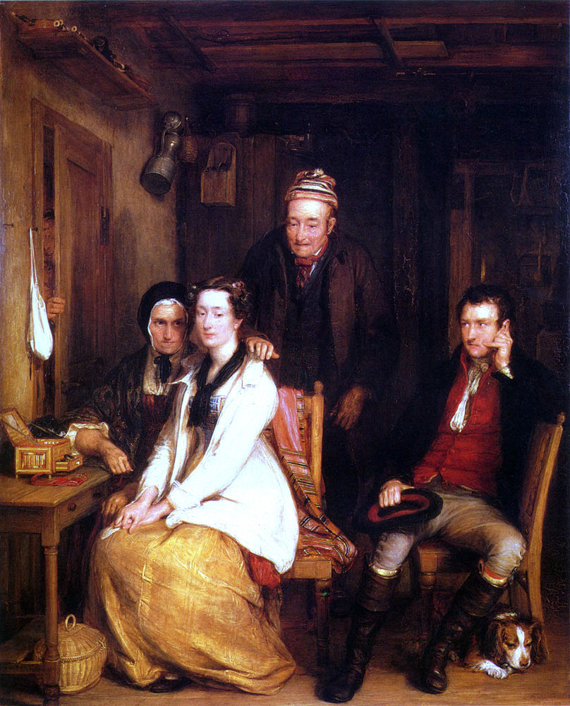 Sir David Wilkie The Refusal From Burn's - Hand Painted Oil Painting