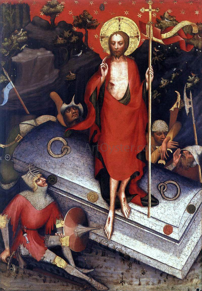 Master Trebon Altarpiece The Resurrection - Hand Painted Oil Painting