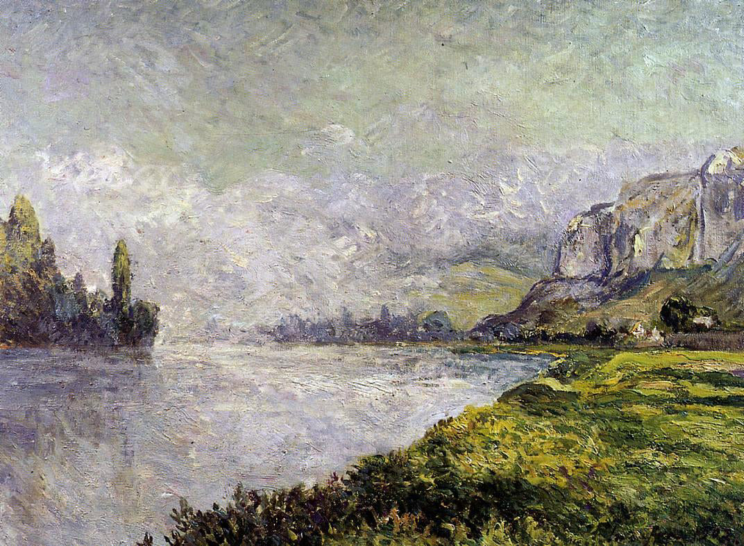 Maxime Maufra The Retreating Fog, Morning, Les Andelys - Hand Painted Oil Painting