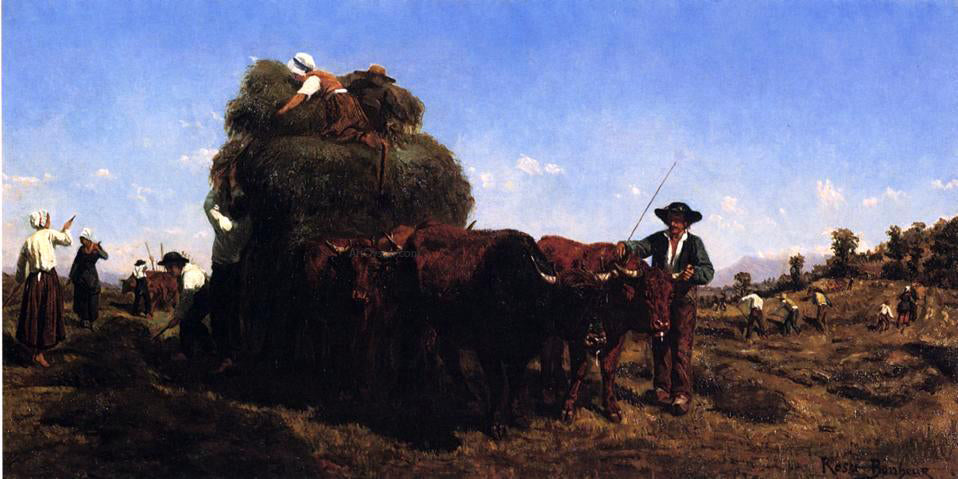 Rosa Bonheur The Return from the Harvest - Hand Painted Oil Painting