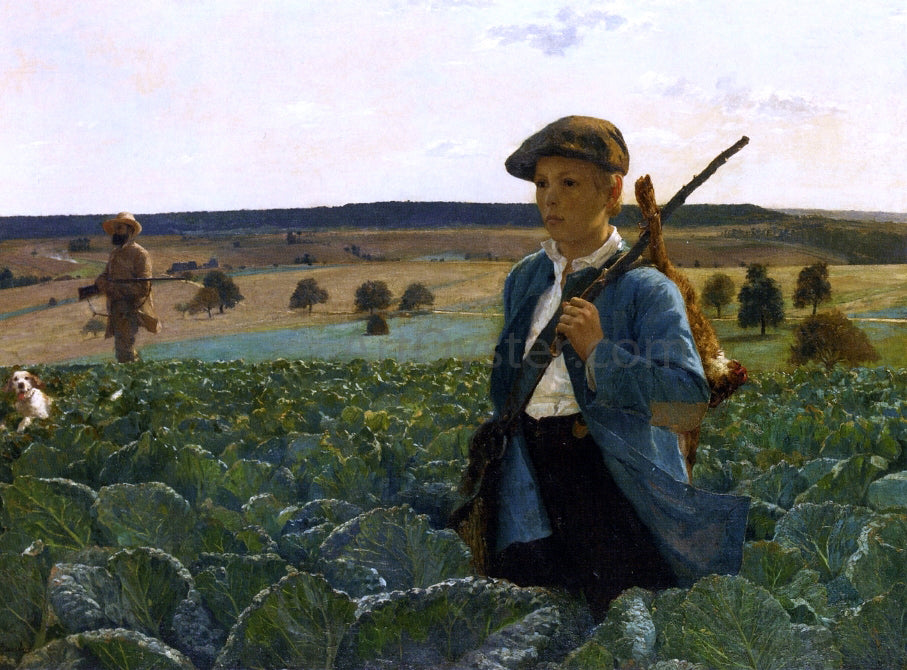 Alphonse Gaudefroy The Return from the Hunt - Hand Painted Oil Painting