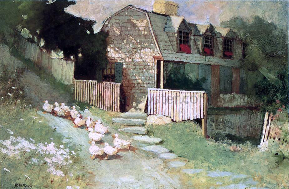James Hogarth Dennis The Return of the Flock - Hand Painted Oil Painting