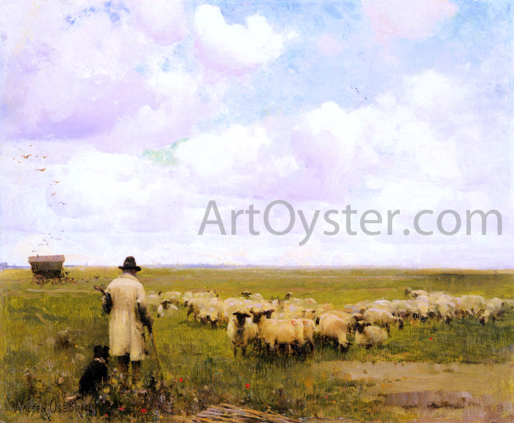 Walter Frederick Osborne The Return of the Flock - Hand Painted Oil Painting