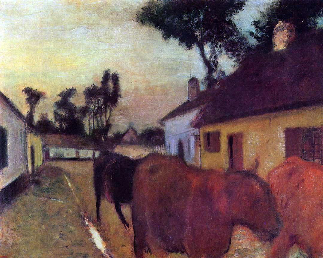 Edgar Degas The Return of the Herd - Hand Painted Oil Painting
