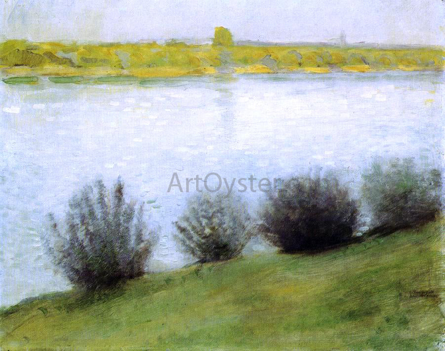 August Macke The Rhine near Herzel - Hand Painted Oil Painting