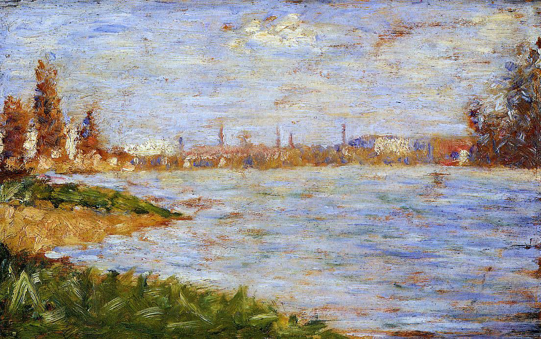 Georges Seurat The Riverbanks - Hand Painted Oil Painting