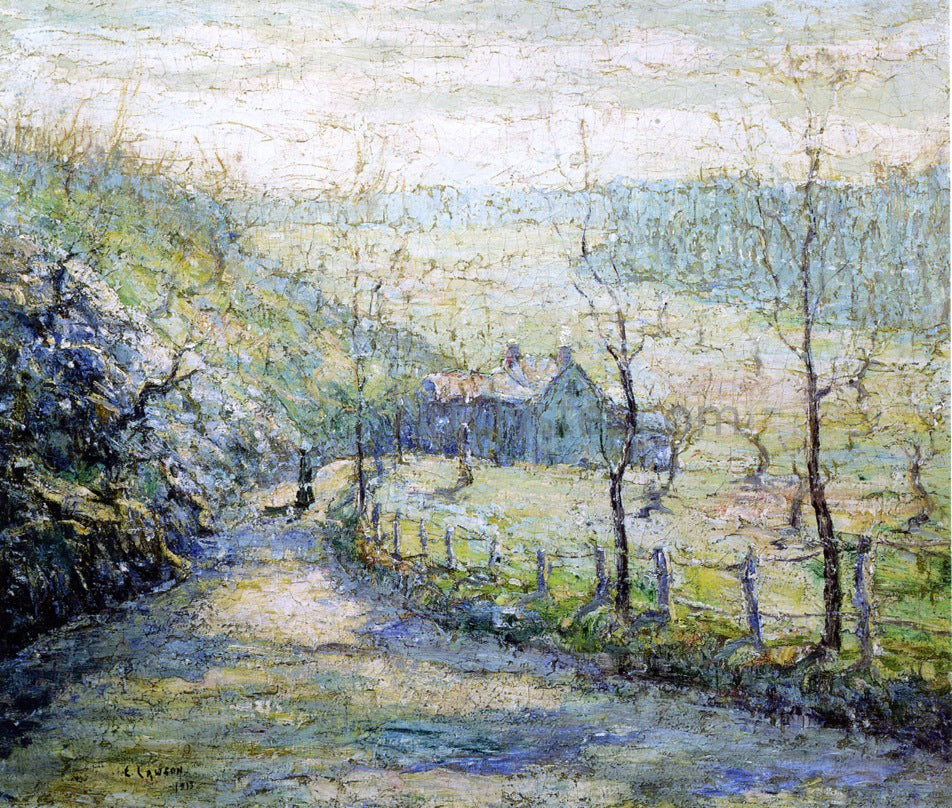  Ernest Lawson The Road - Hand Painted Oil Painting