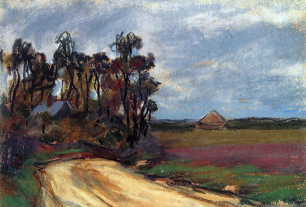 Claude Oscar Monet The Road and the House - Hand Painted Oil Painting