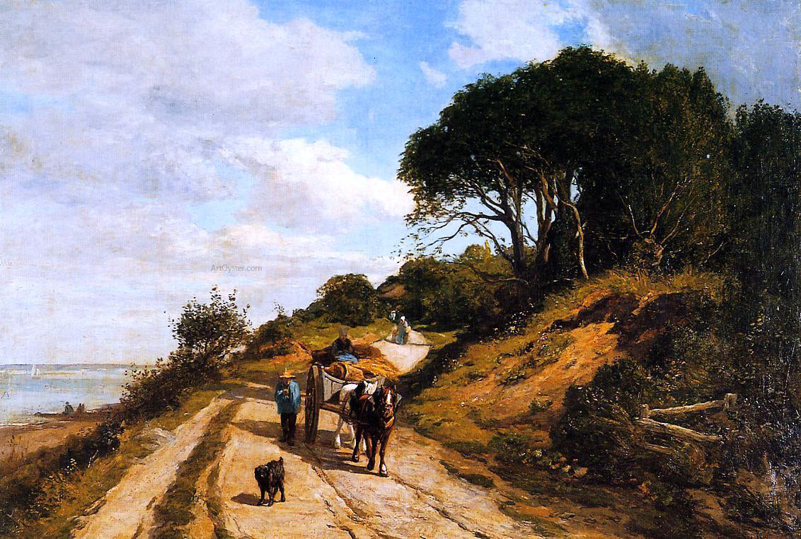 Eugene-Louis Boudin The Road from Trouville to Honfleur - Hand Painted Oil Painting