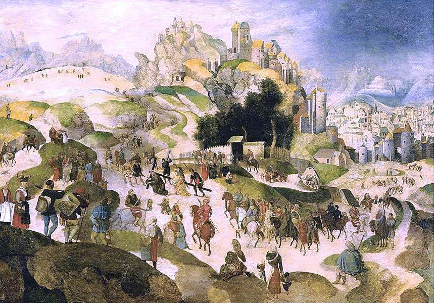 Abel Grimmer The Road to Calvary - Hand Painted Oil Painting