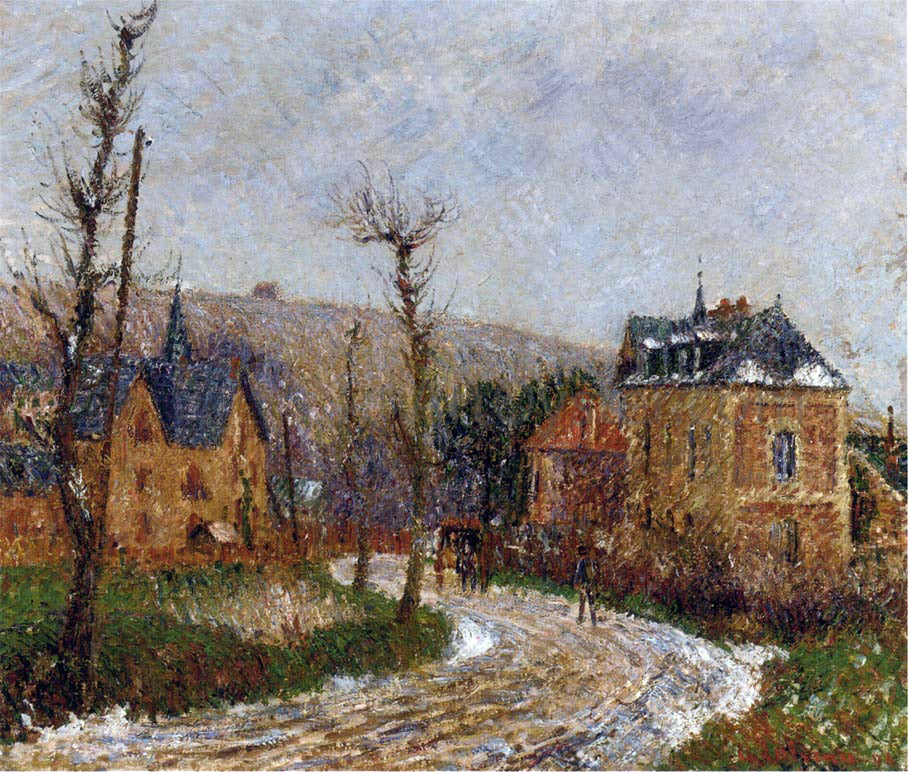 Gustave Loiseau The Road to Dieppe - Hand Painted Oil Painting
