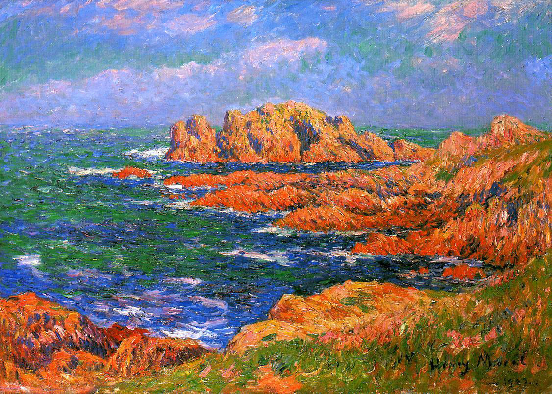 Henri Moret The Rocks at Ouessant - Hand Painted Oil Painting