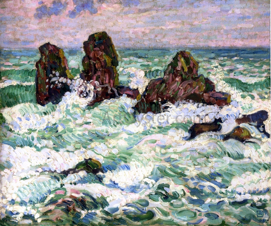 Theo Van Rysselberghe The Rocks - Hand Painted Oil Painting