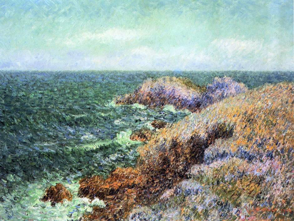 Gustave Loiseau The Rocks of Saint-Lunaire - Hand Painted Oil Painting