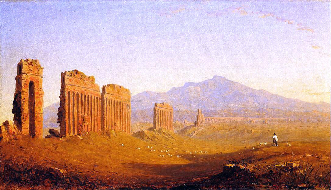 Sanford Robinson Gifford The Roman Campagna - Hand Painted Oil Painting