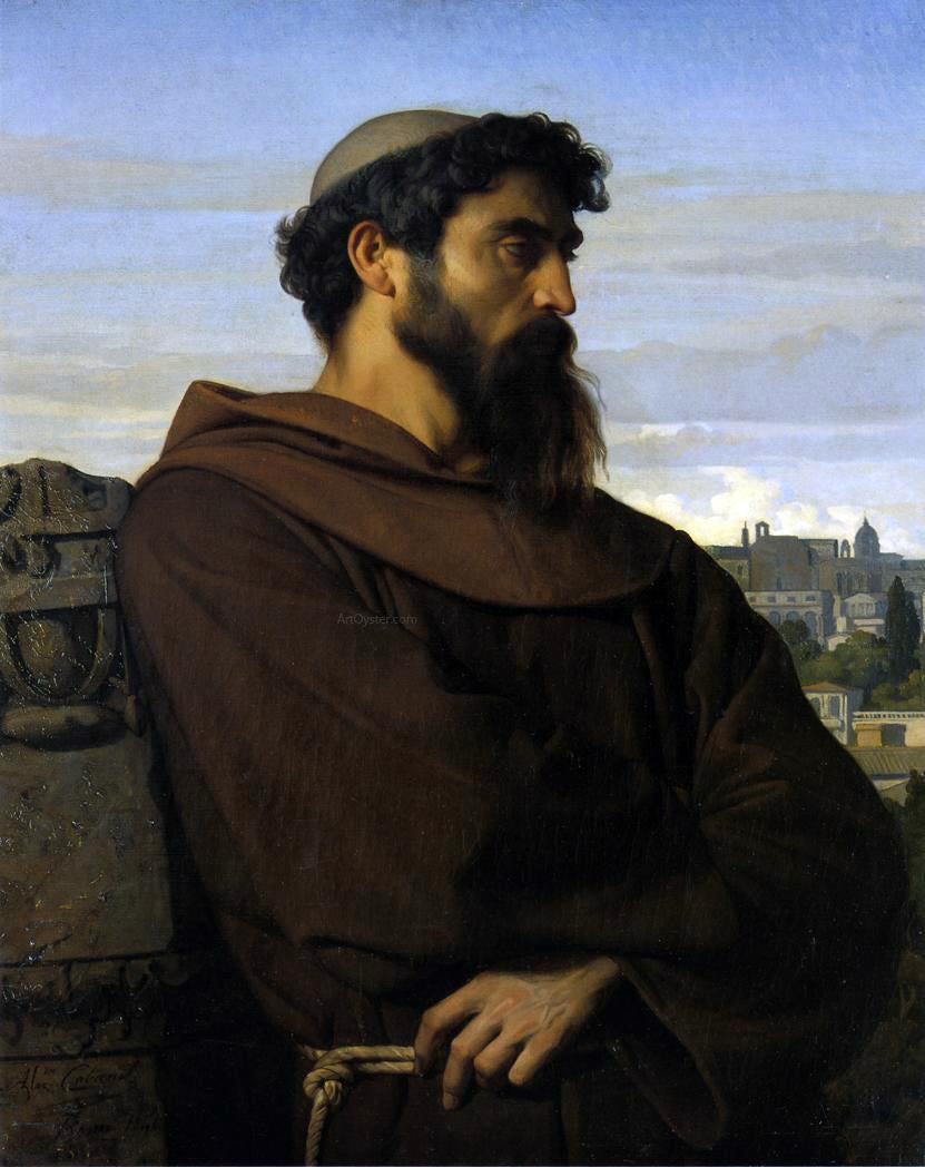 Alexandre Cabanel The Roman Monk - Hand Painted Oil Painting