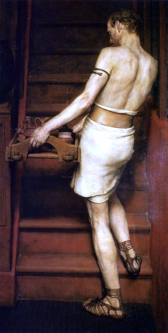 Sir Lawrence Alma-Tadema The Roman Potter - Hand Painted Oil Painting