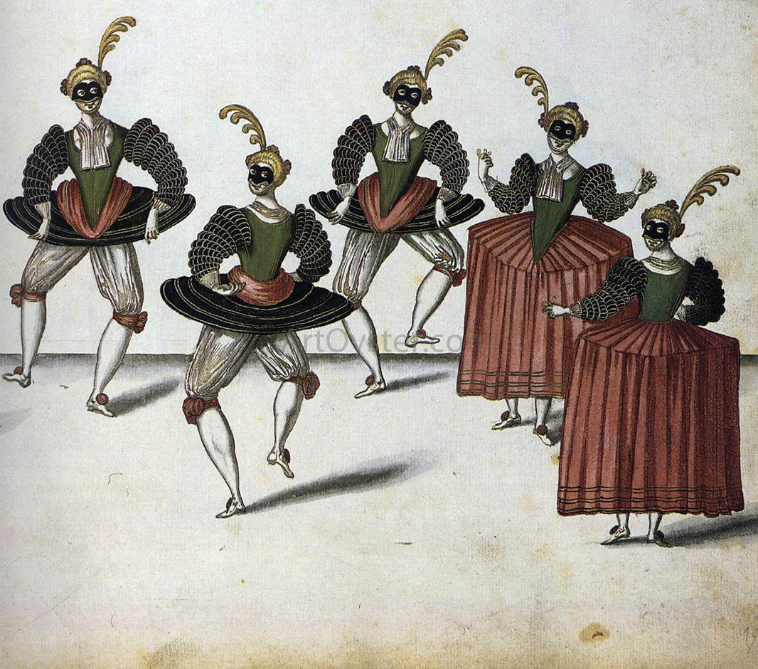 Daniel Rabel The Royal Ballet of the Dowager of Bilbao's Grand Ball - Hand Painted Oil Painting