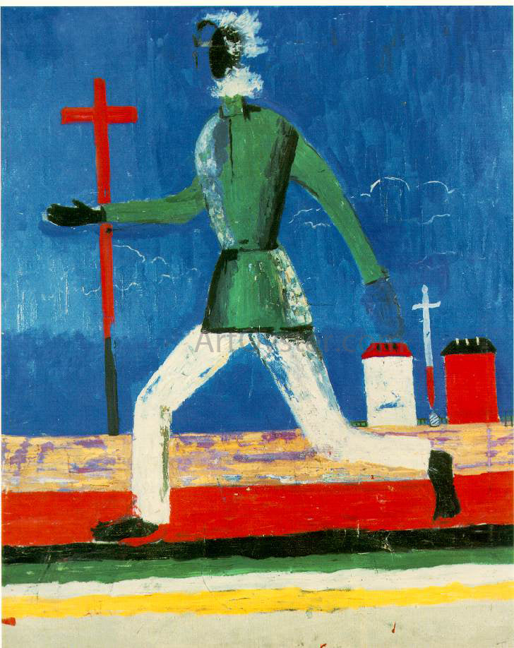 Kazimir Malevich The Running Man - Hand Painted Oil Painting