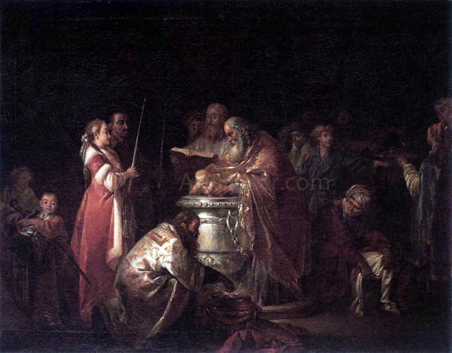 Jean-Baptiste Le Prince The Russian Baptism - Hand Painted Oil Painting