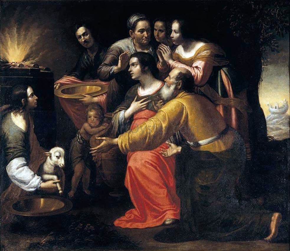 Giovanni Martinelli The Sacrifice of Noah - Hand Painted Oil Painting