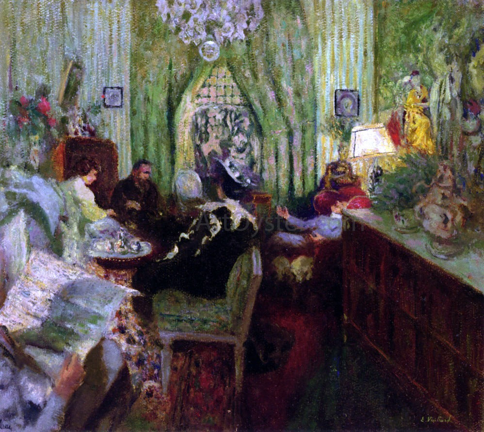 Edouard Vuillard The Salon of Madame Aron - Hand Painted Oil Painting