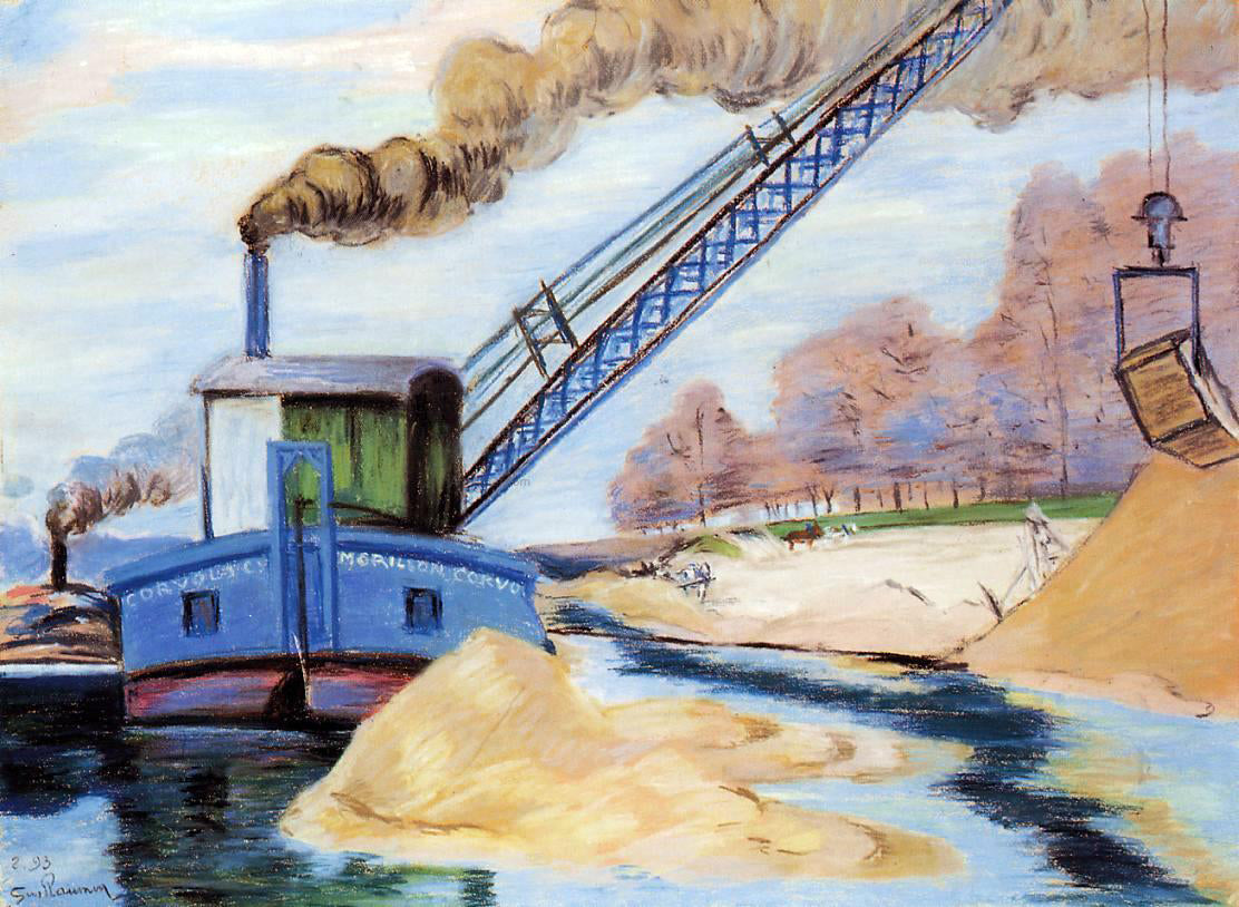 Armand Guillaumin The Sand Quarry - Hand Painted Oil Painting